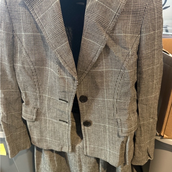 Classic Plaid Blazer and Skirt mp81 - Picture 4 of 6